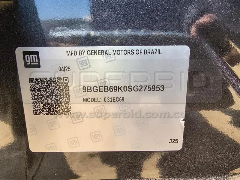 CHEVROLET ONIX LT T 4P 6AB ABS MT 1000 CC MOD. 2025, PLACA: NUP419 Ubic.: BARRANQUILLA, ATLÁNTICO — imagen 6 de 8