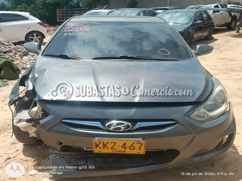 Salvamento Hyundai Accent gl - 2012 - 467 - Bucaramanga — imagen 2 de 8